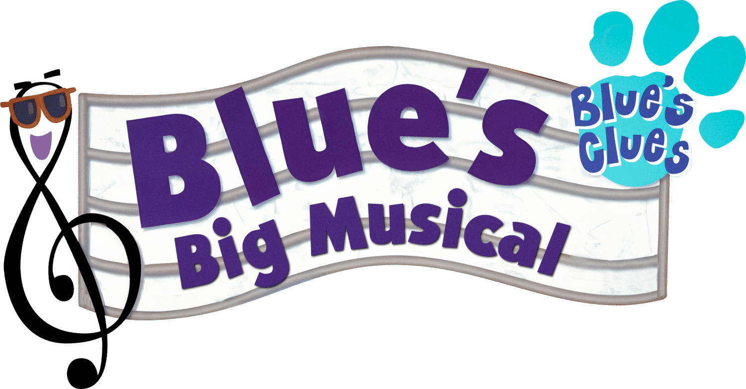Blue's Clues Blue's Big Musical logo for Playstation